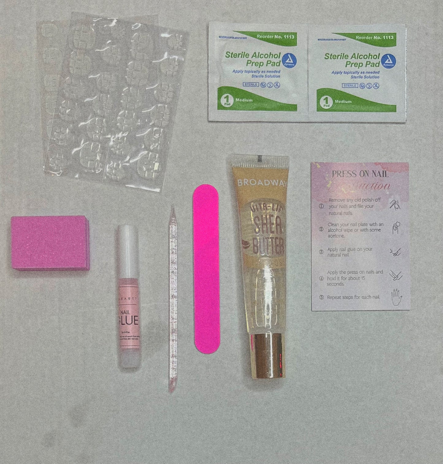 Flower Gem French Tip